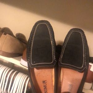 Black moccasin shoes